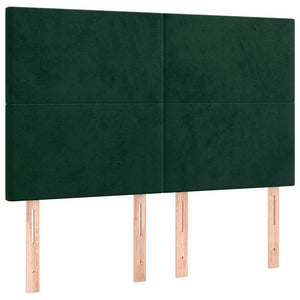 Giroletto senza Materasso-Struttura Letto Verde Scuro 140x190 cm in Velluto 315260