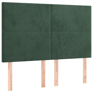 Giroletto senza Materasso Verde Scuro 140x200 cm in Velluto 3125638