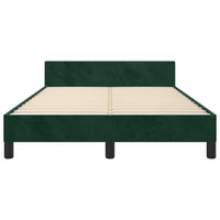 Giroletto senza Materasso-Struttura Letto Verde Scuro 120x200 cm in Velluto 244277