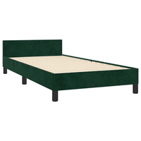 Giroletto senza Materasso-Struttura Letto Verde Scuro 120x200 cm in Velluto 461213