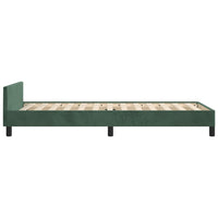 Giroletto senza Materasso Verde Scuro 80x200 cm in Velluto 3125785