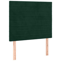 Giroletto senza Materasso-Struttura Letto Verde Scuro 90x200 cm in Velluto 484290