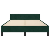 Giroletto senza Materasso-Struttura Letto Verde Scuro 120x200 cm in Velluto 502113