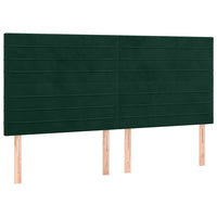 Giroletto senza Materasso-Struttura Letto Verde Scuro 140x200 cm in Velluto 343633