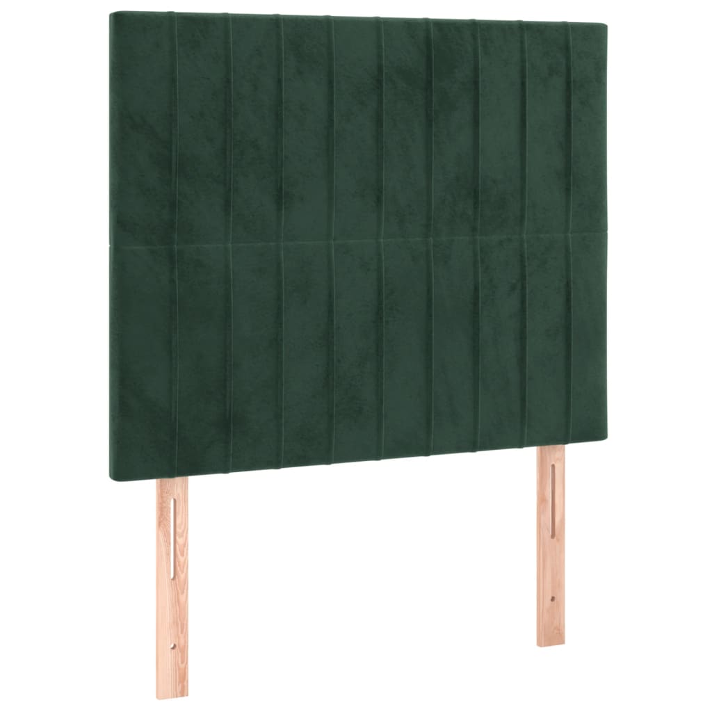 Giroletto senza Materasso Verde Scuro 90x190 cm in Velluto 3125852