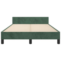 Giroletto senza Materasso Verde Scuro 120x200 cm in Velluto 3125870