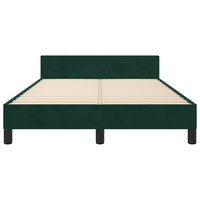 Giroletto senza Materasso-Struttura Letto Verde Scuro 120x200 cm in Velluto 829326