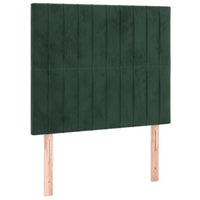 Giroletto senza Materasso-Struttura Letto Verde Scuro 120x200 cm in Velluto 829326