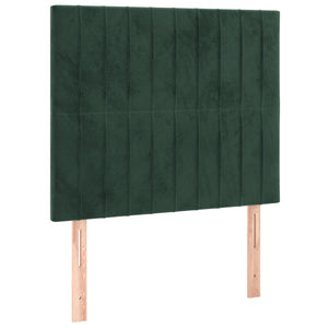 Giroletto senza Materasso-Struttura Letto Verde Scuro 120x200 cm in Velluto 829326
