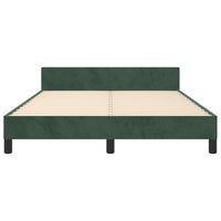 Giroletto senza Materasso Verde Scuro 140x190 cm in Velluto 3125876