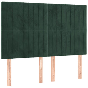 Giroletto senza Materasso Verde Scuro 140x190 cm in Velluto 3125876