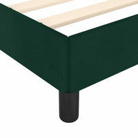 Giroletto senza Materasso-Struttura Letto Verde Scuro 100x200 cm in Velluto 268986