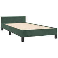 Giroletto senza Materasso Verde Scuro 80x200 cm in Velluto 3125968