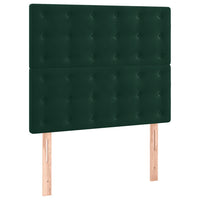 Giroletto senza Materasso-Struttura Letto Verde Scuro 80x200 cm in Velluto 772913