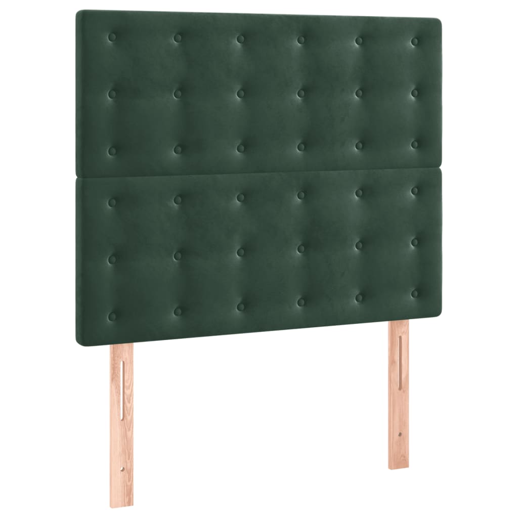 Giroletto senza Materasso Verde Scuro 80x200 cm in Velluto 3125968