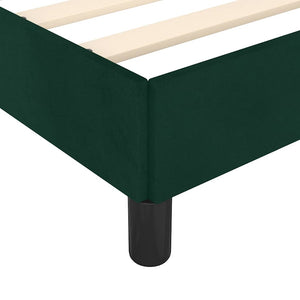 Giroletto senza Materasso-Struttura Letto Verde Scuro 80x200 cm in Velluto 772913