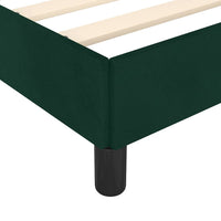 Giroletto senza Materasso-Struttura Letto Verde Scuro 90x190 cm in Velluto 327447