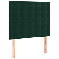 Giroletto senza Materasso-Struttura Letto Verde Scuro 90x200 cm in Velluto 967755