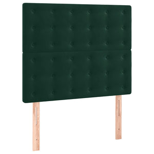Giroletto senza Materasso-Struttura Letto Verde Scuro 90x200 cm in Velluto 967755