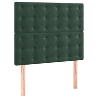 Giroletto senza Materasso-Struttura Letto Verde Scuro 100x200 cm in Velluto 803536