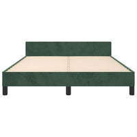 Giroletto senza Materasso Verde Scuro 140x190 cm in Velluto 3125998