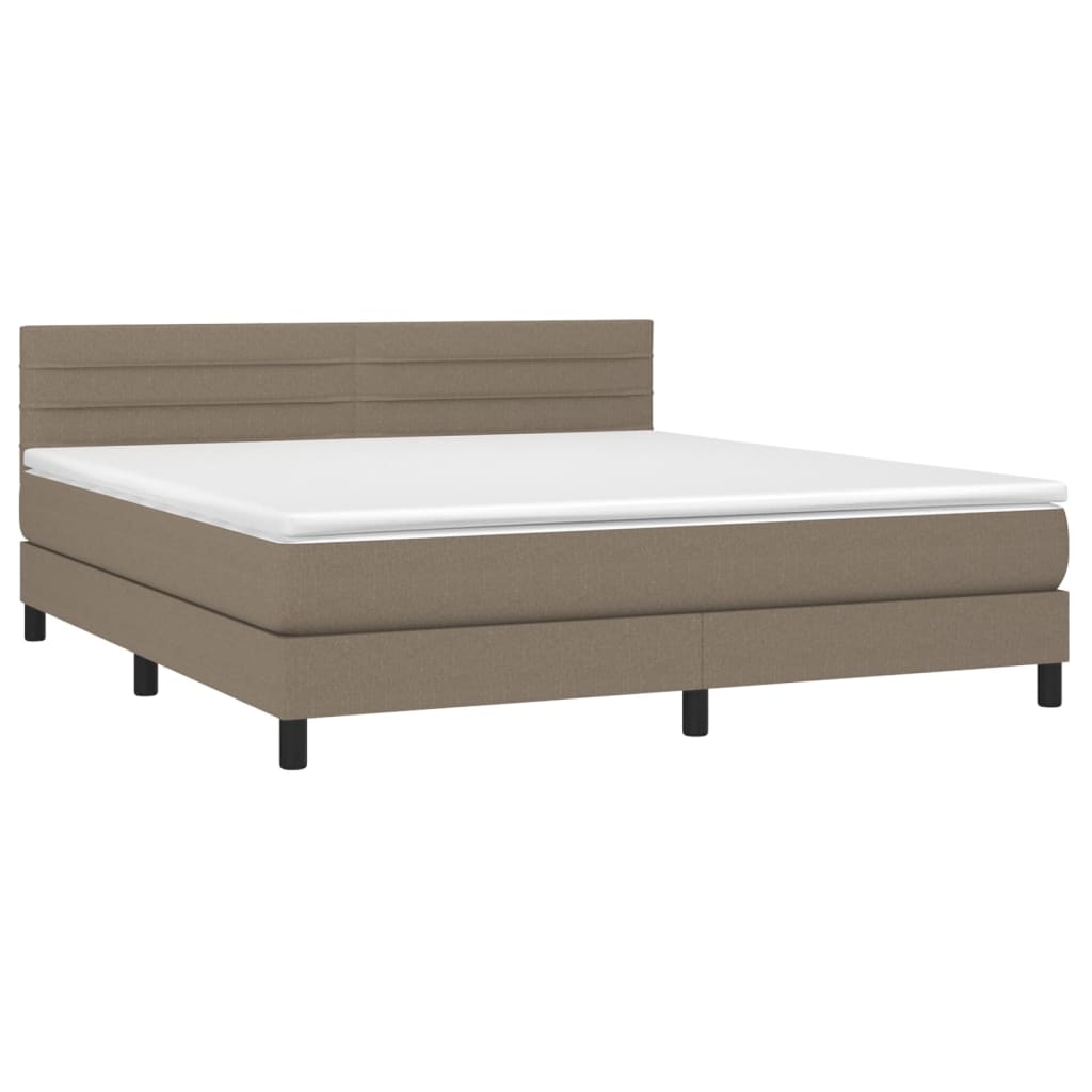Giroletto a Molle con Materasso Tortora 160x200 cm in Tessutocod mxl 99502
