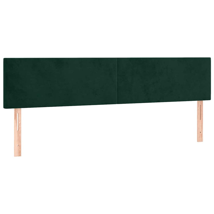 Giroletto a Molle con Materasso Verde Scuro 160x200 cm Velluto 3141194