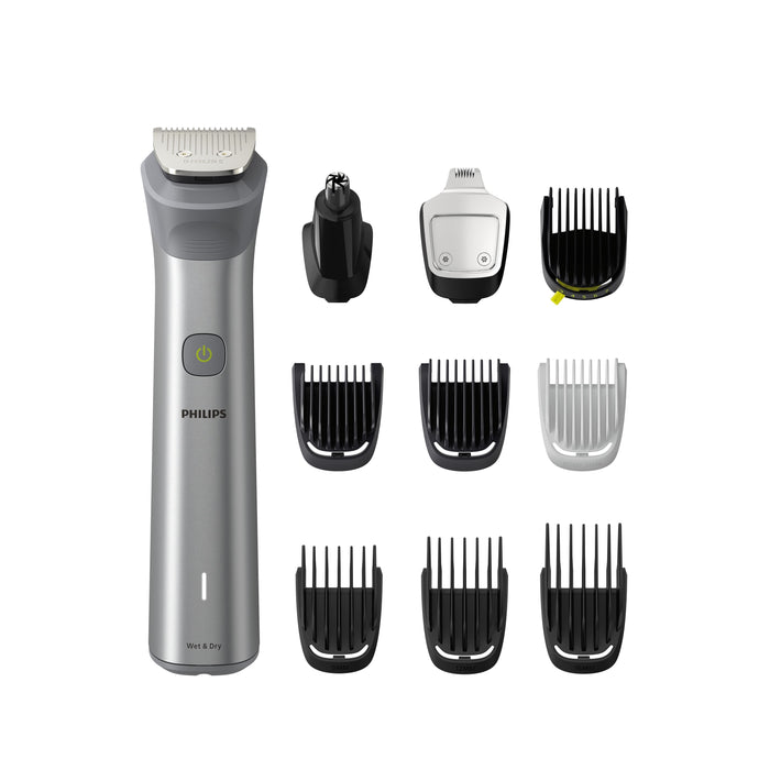 Philips multigroom series 5000 rasoio rifinitore all-in-one 10 in 1 per viso, testa e corpo mg5920/15