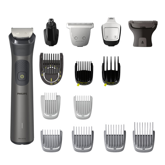 Philips multigroom series 7000 rasoio rifinitore all-in-one 15 in 1 per viso, testa e corpo mg7940/15