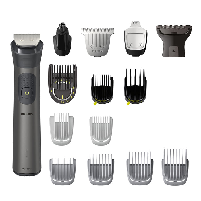 Philips multigroom series 7000 rasoio rifinitore all-in-one 15 in 1 per viso, testa e corpo mg7940/15