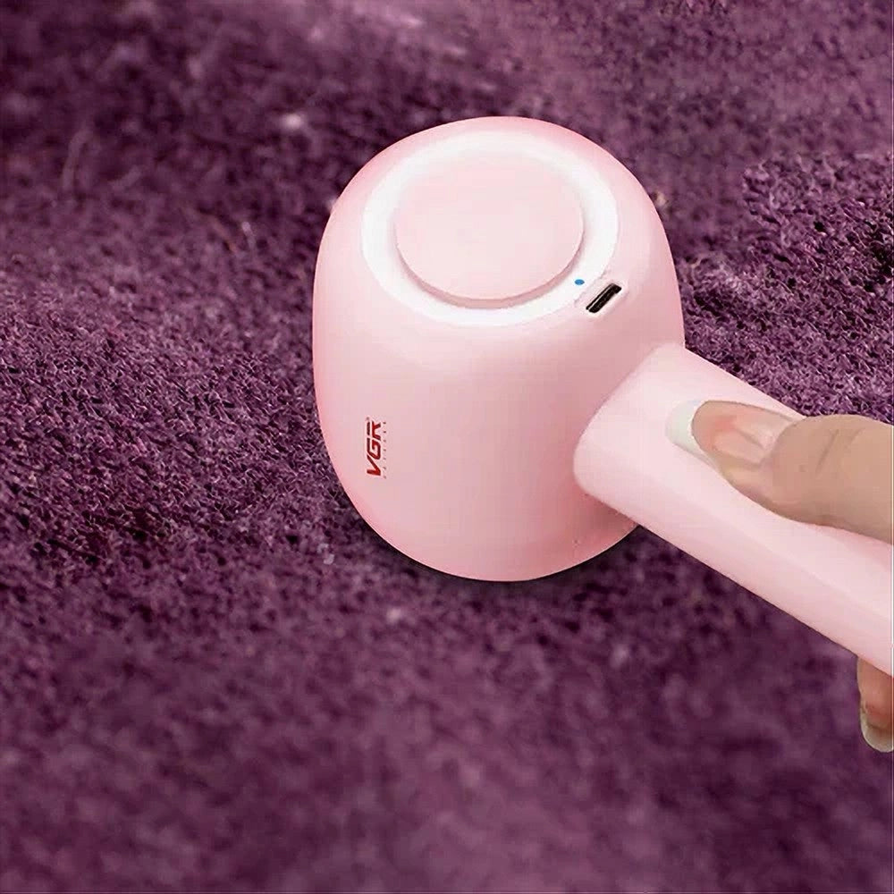 Trade Shop - Vgr V-813 Levapelucchi Professionale Ricaricabile Usb | Uso Professionale - Rosa