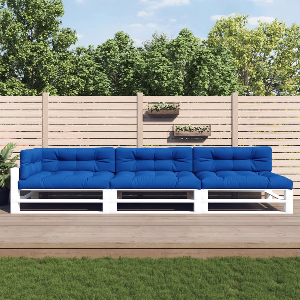 Cuscini per Pallet 7 pz Blu Reale in Tessutocod mxl 93537
