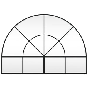 Specchio da Parete Nero 100x70 cm Arco in Ferrocod mxl 83429