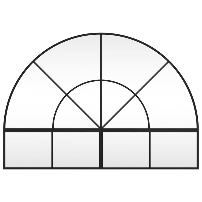 Specchio da Parete Nero 100x70 cm Arco in Ferrocod mxl 83429