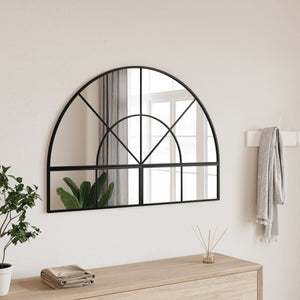 Specchio da Parete Nero 100x70 cm Arco in Ferrocod mxl 83429