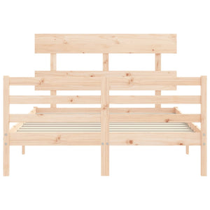 Giroletto con Testiera 120x200 cm in Legno Massello 3195086