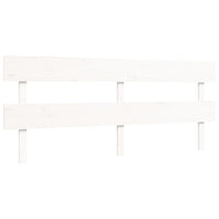 Giroletto Testiera Bianco Super King Size-Struttura Letto in Legno Massello 929947