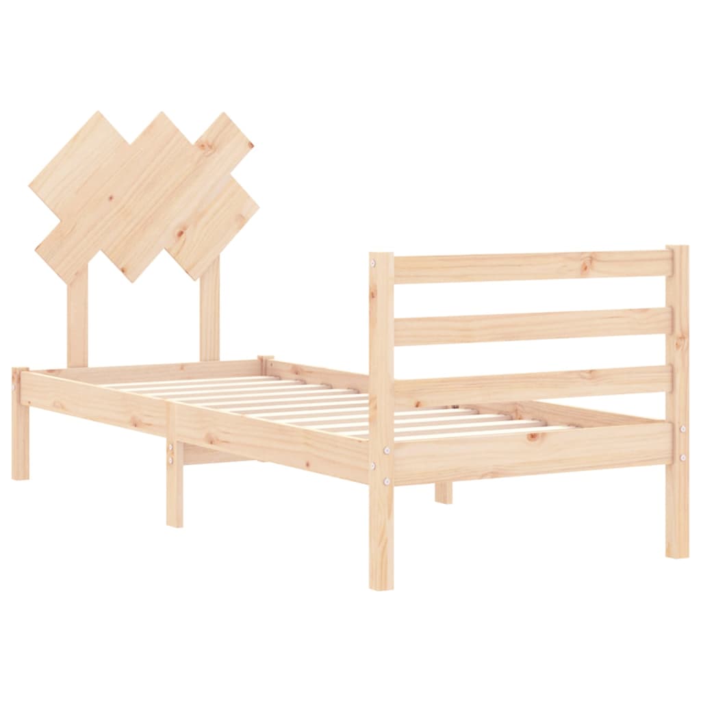 Giroletto con Testiera Small Single in Legno Massello 3195246