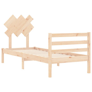 Giroletto con Testiera Small Single in Legno Massello 3195246