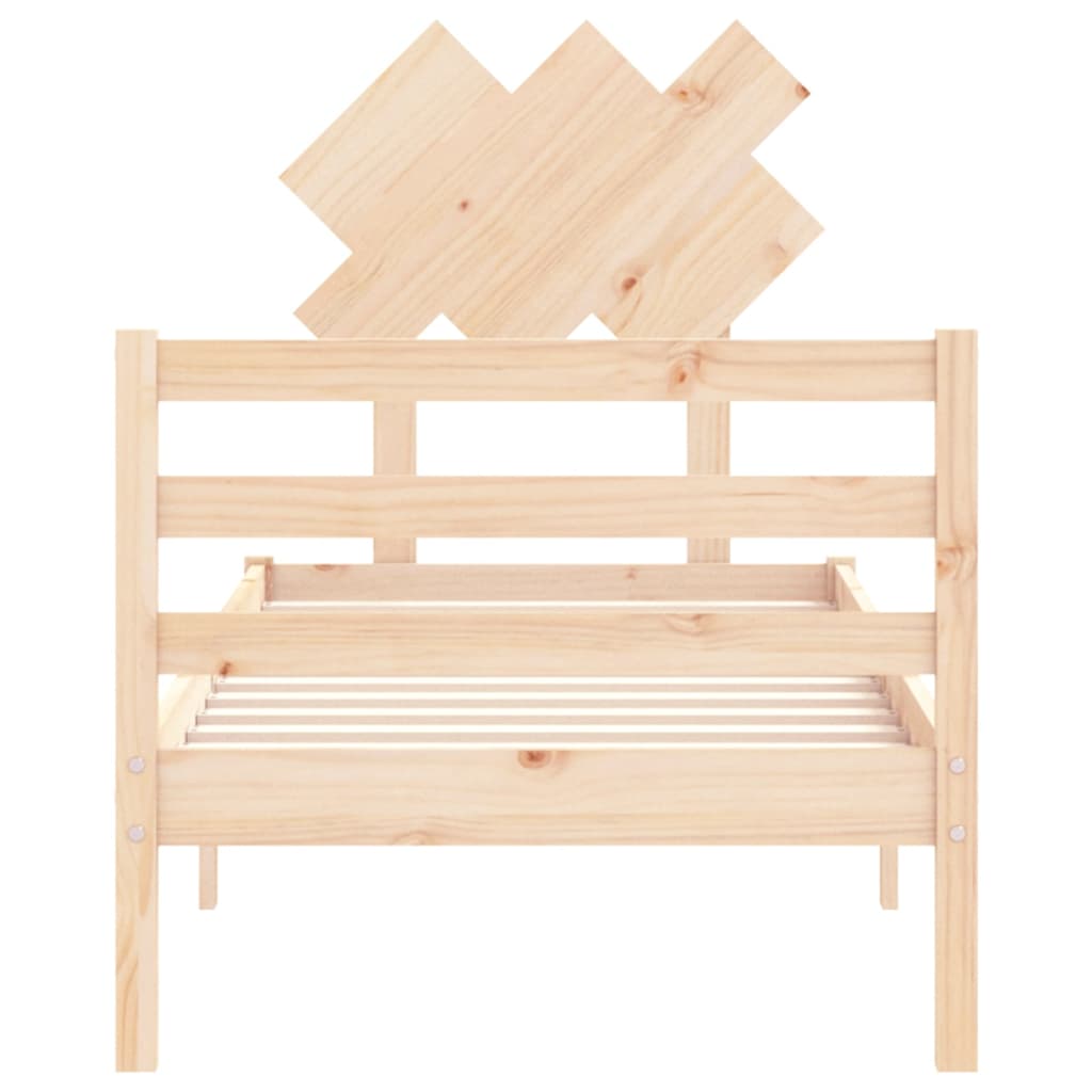 Giroletto con Testiera Small Single in Legno Massello 3195246