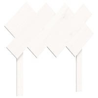 Giroletto con Testiera Bianco 100x200 cm in Legno Massello 3195277