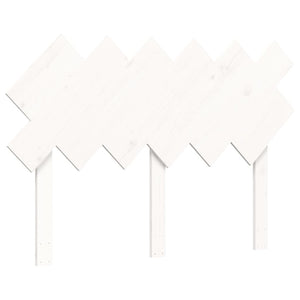 Giroletto con Testiera Bianco 120x200 cm in Legno Massello 3195282