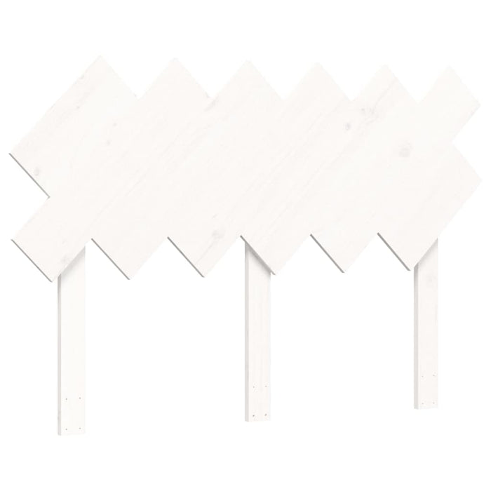 Giroletto con Testiera Bianco 120x200 cm in Legno Massello 3195282