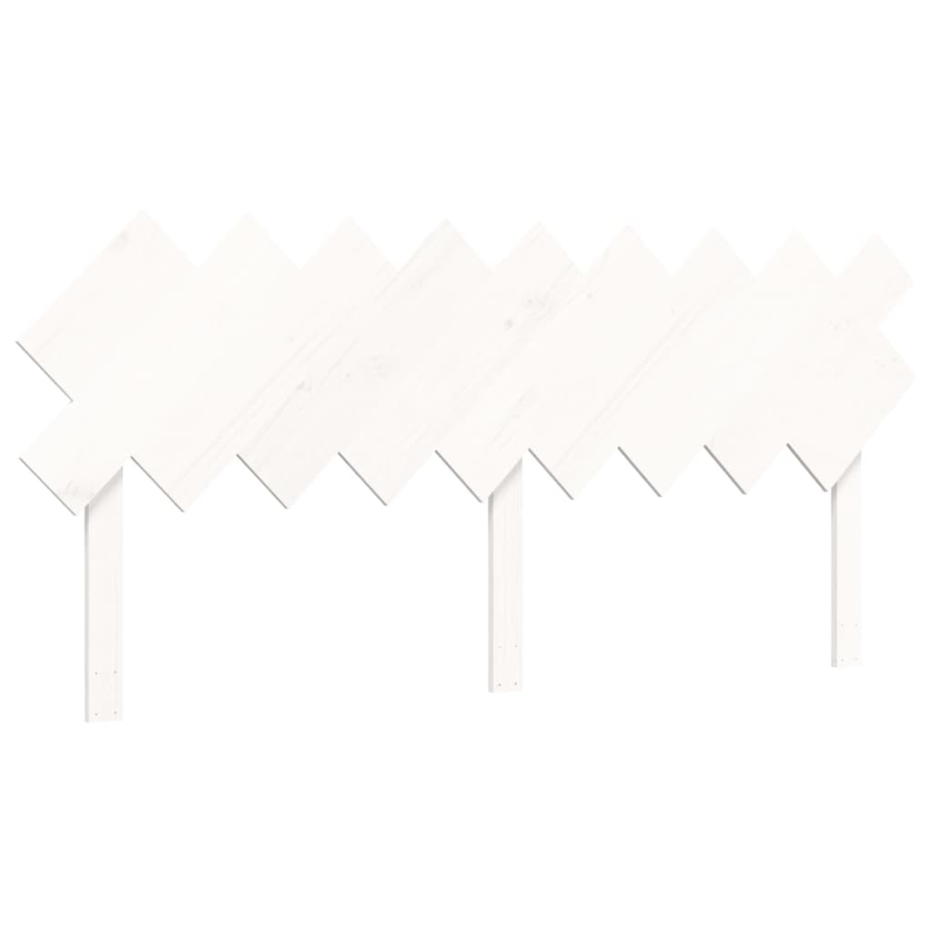 Giroletto Testiera Bianco Super King Size-Struttura Letto in Legno Massello 116120