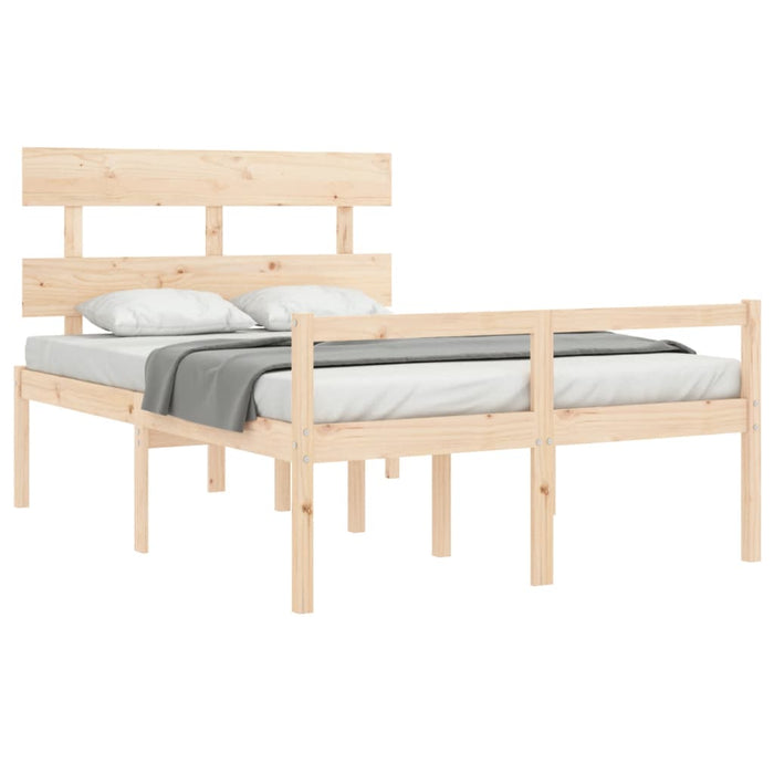 Letto per Anziani con Testiera Small Double in Legno Massello 3195321