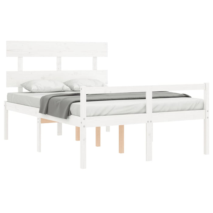 Letto per Anziani Bianco Testiera Small Double Legno Massello 3195322