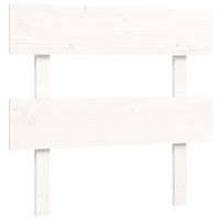 Letto per Anziani con Testiera Bianco 90x200 cm Legno Massello 3195337