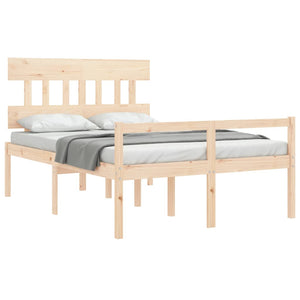 Letto per Anziani con Testiera 120x200 cm in Legno Massello 3195411
