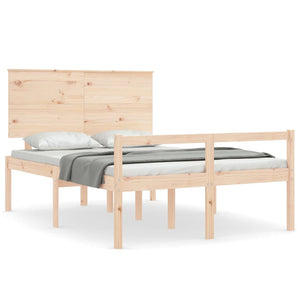 Letto per Anziani con Testiera Small Double in Legno Massello 3195451