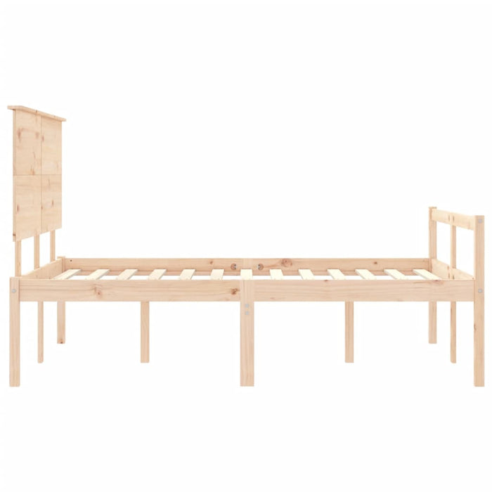 Letto per Anziani con Testiera Small Double in Legno Massello 3195451